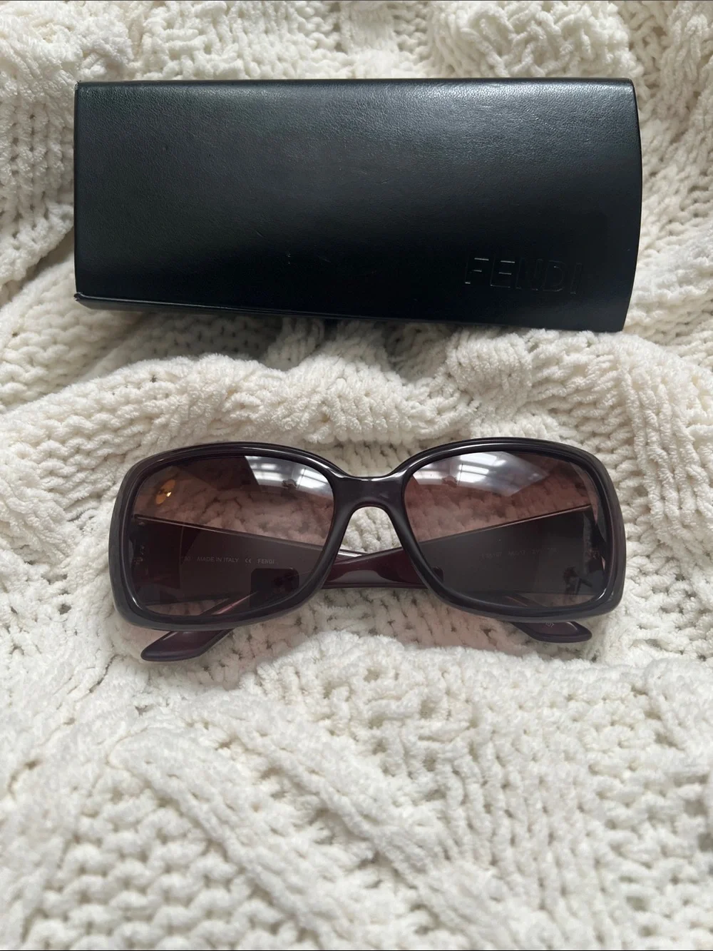 Fendi Women's Dark Brown Gradient Oversized Sunglasses - NEW🕶️😎